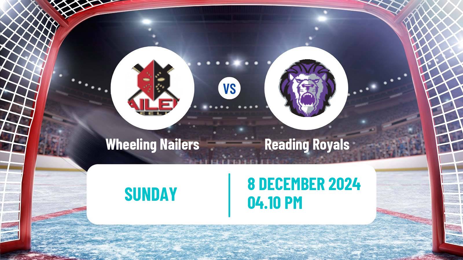 Hockey ECHL Wheeling Nailers - Reading Royals