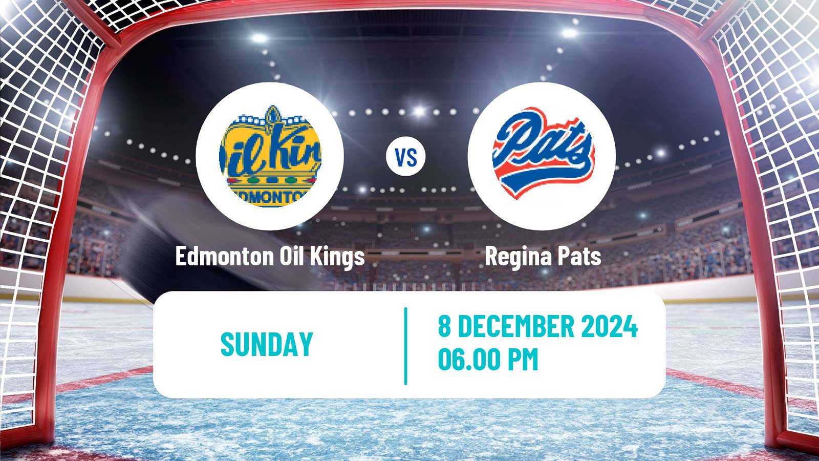 Hockey WHL Edmonton Oil Kings - Regina Pats