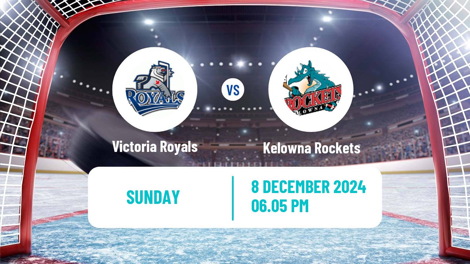 Hockey WHL Victoria Royals - Kelowna Rockets