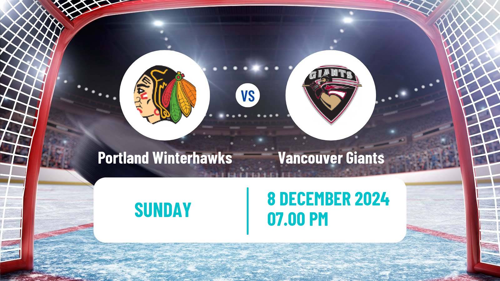 Hockey WHL Portland Winterhawks - Vancouver Giants