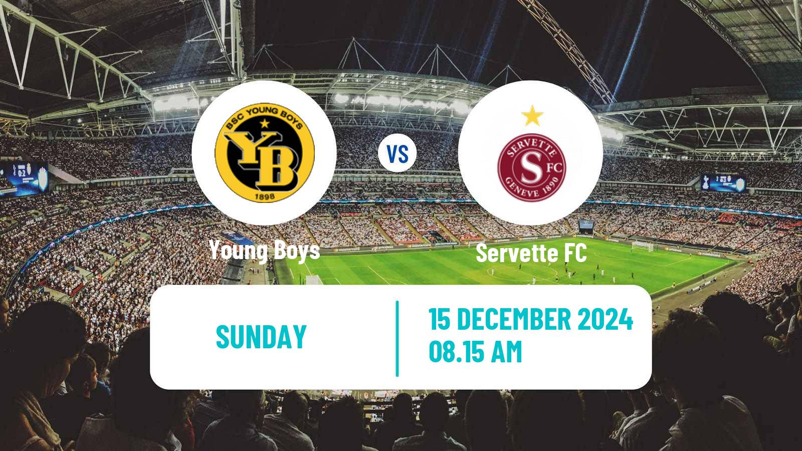 Soccer Swiss Super League Young Boys - Servette