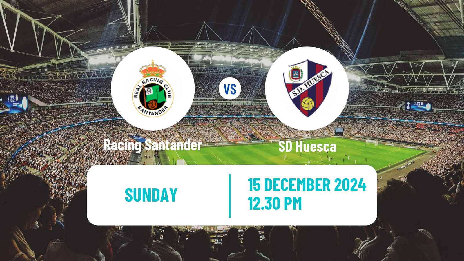 Soccer Spanish LaLiga2 Racing Santander - Huesca