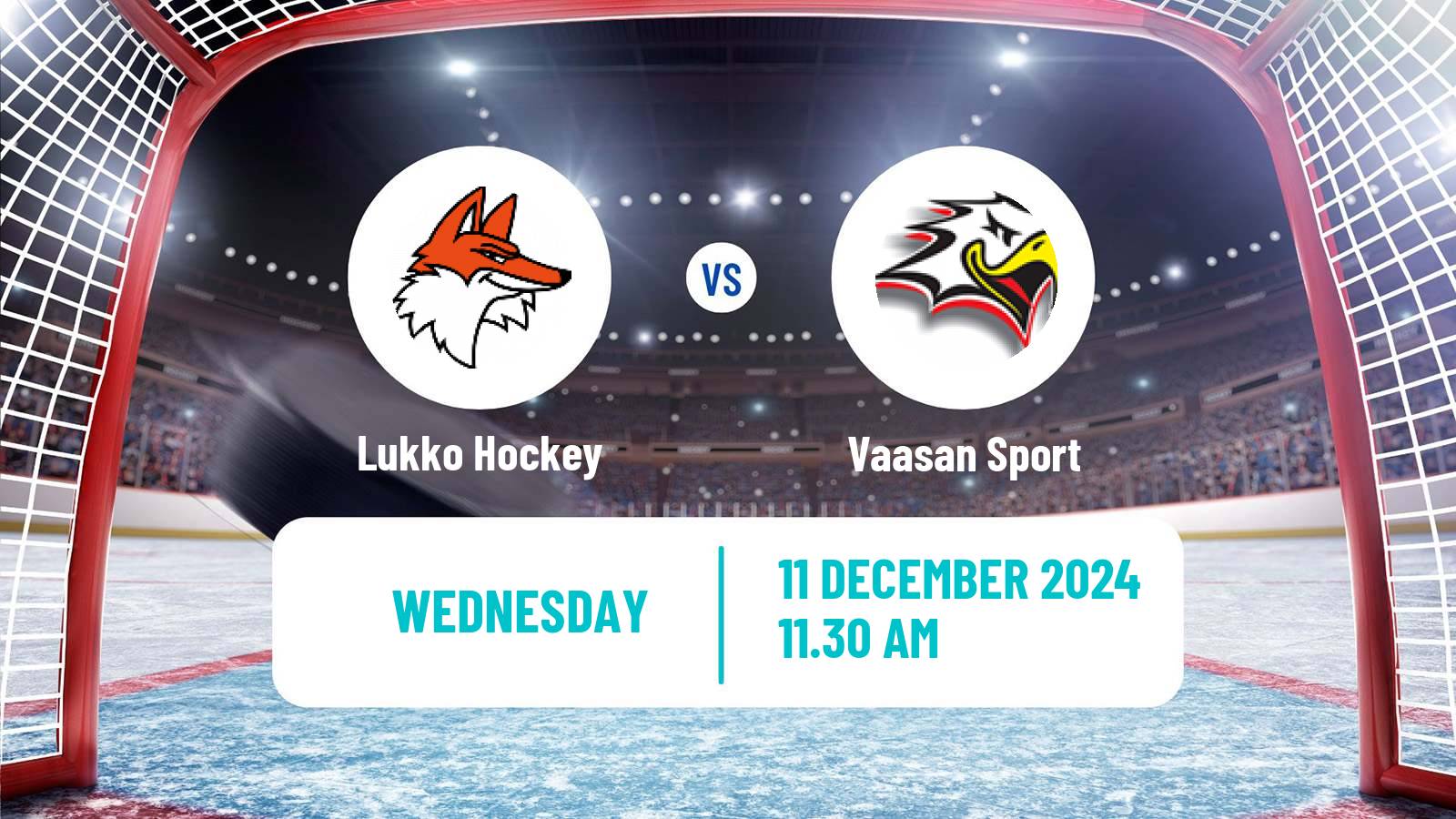 Hockey Finnish SM-liiga Lukko - Vaasan Sport