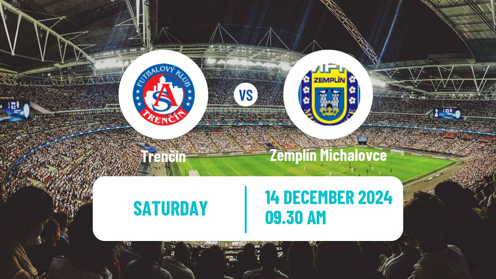 Soccer Slovak Superliga Trenčín - Zemplín Michalovce