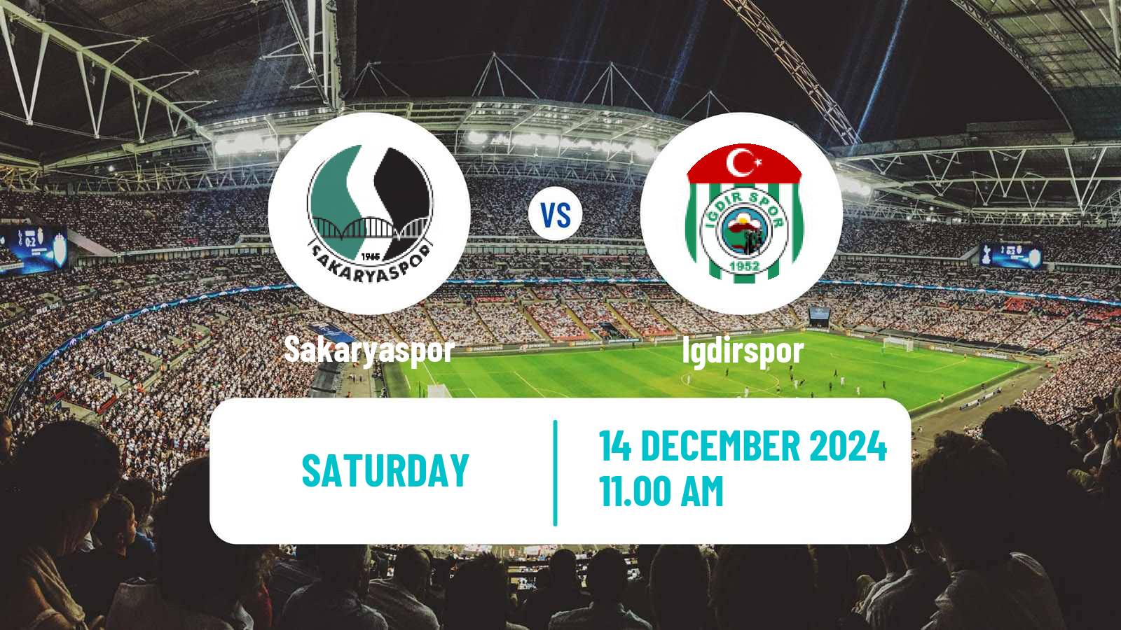 Soccer Turkish First League Sakaryaspor - Igdirspor