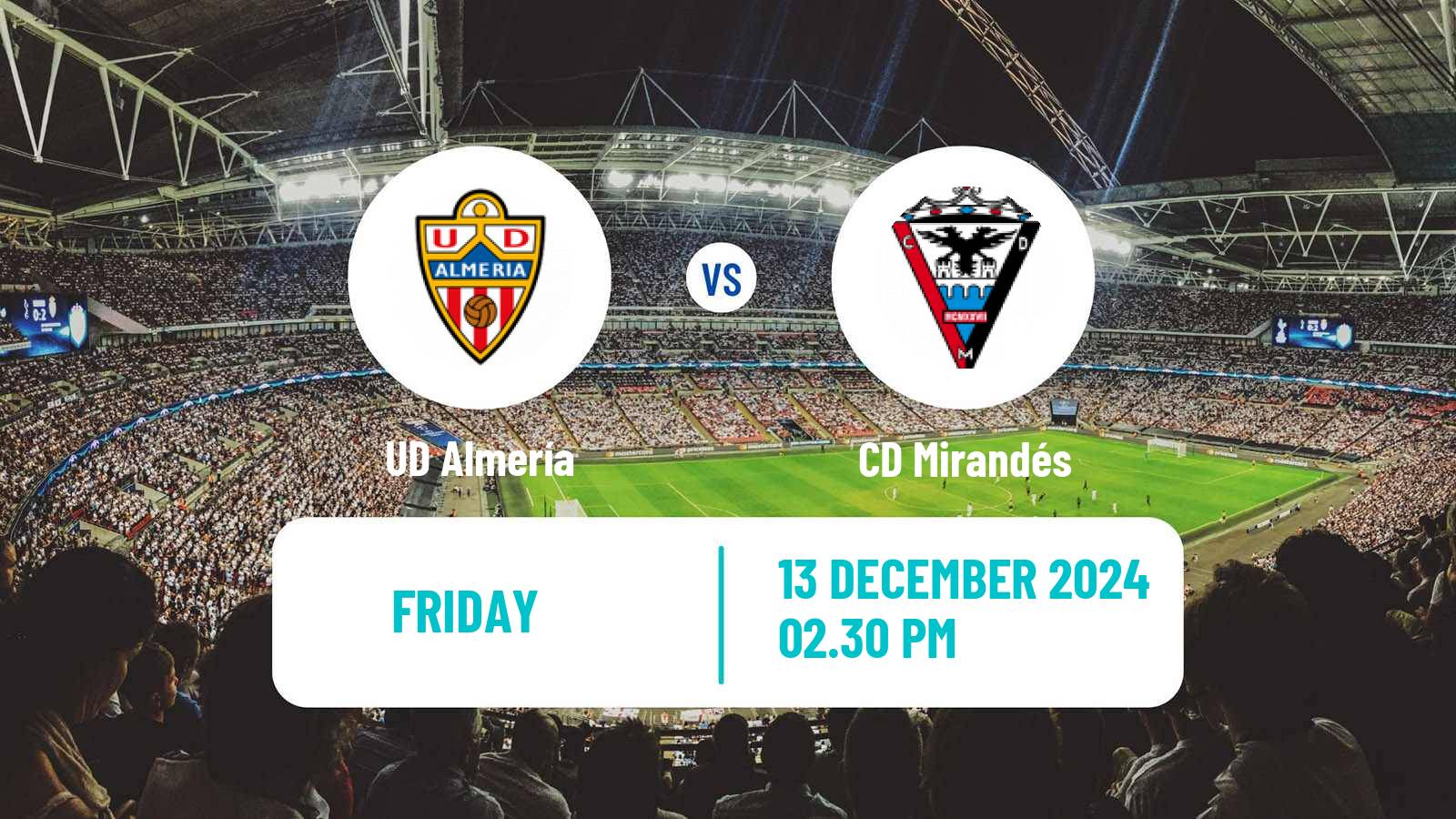 Soccer Spanish LaLiga2 Almería - Mirandés