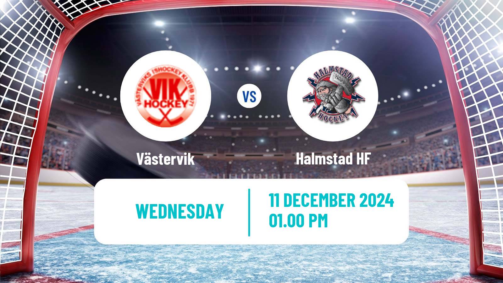 Hockey Swedish HockeyEttan Sodra Västervik - Halmstad