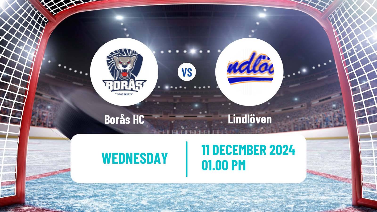 Hockey Swedish HockeyEttan Vastra Borås - Lindlöven