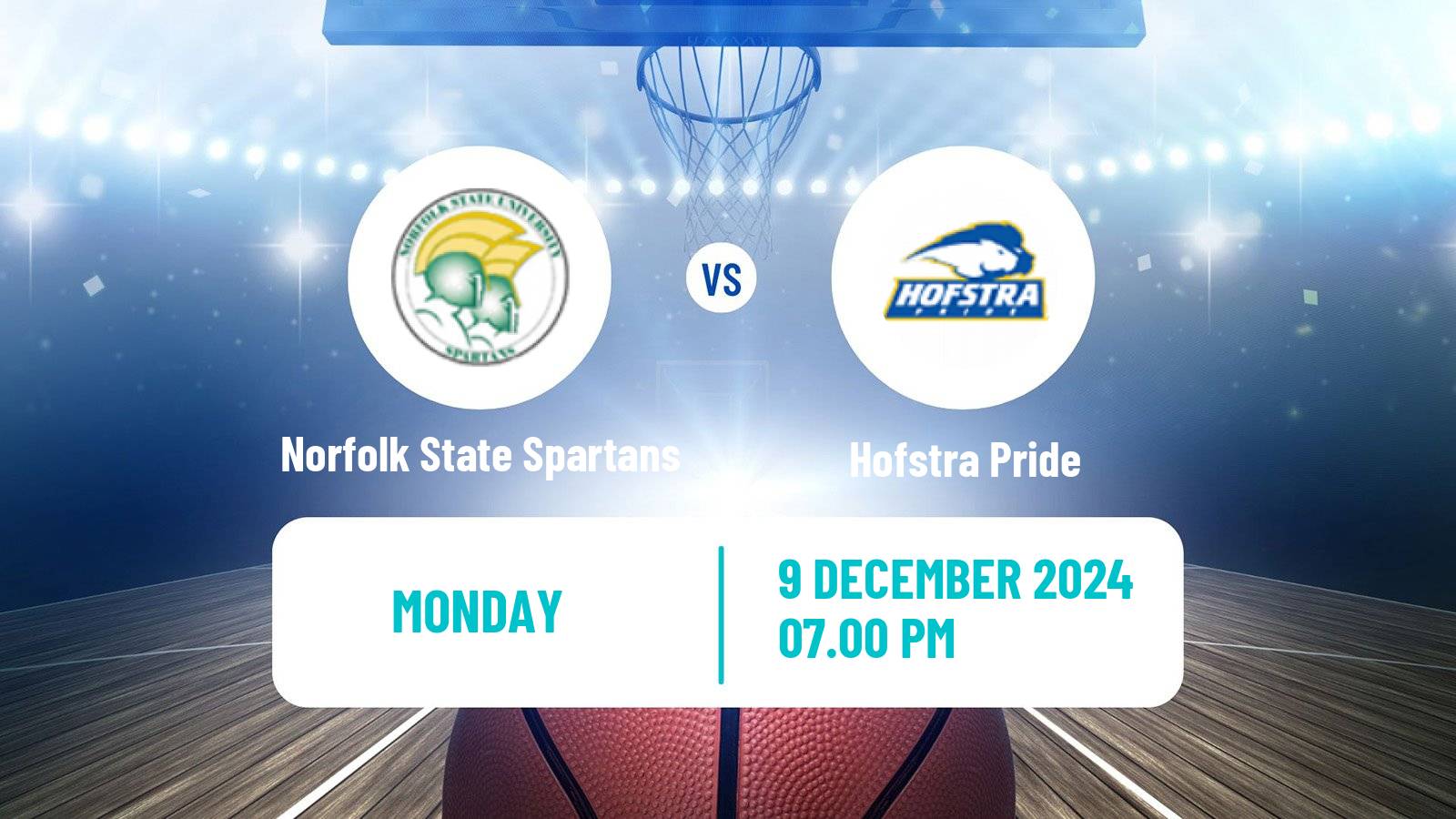 Basketball NCAA College Basketball Norfolk State Spartans - Hofstra Pride