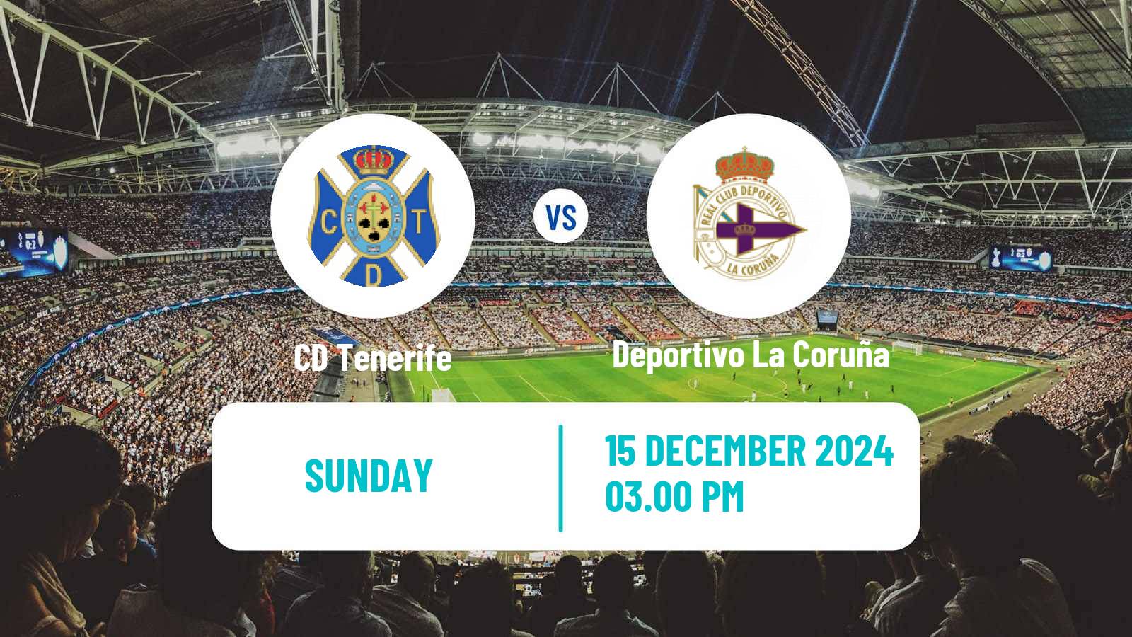 Soccer Spanish LaLiga2 Tenerife - Deportivo La Coruña