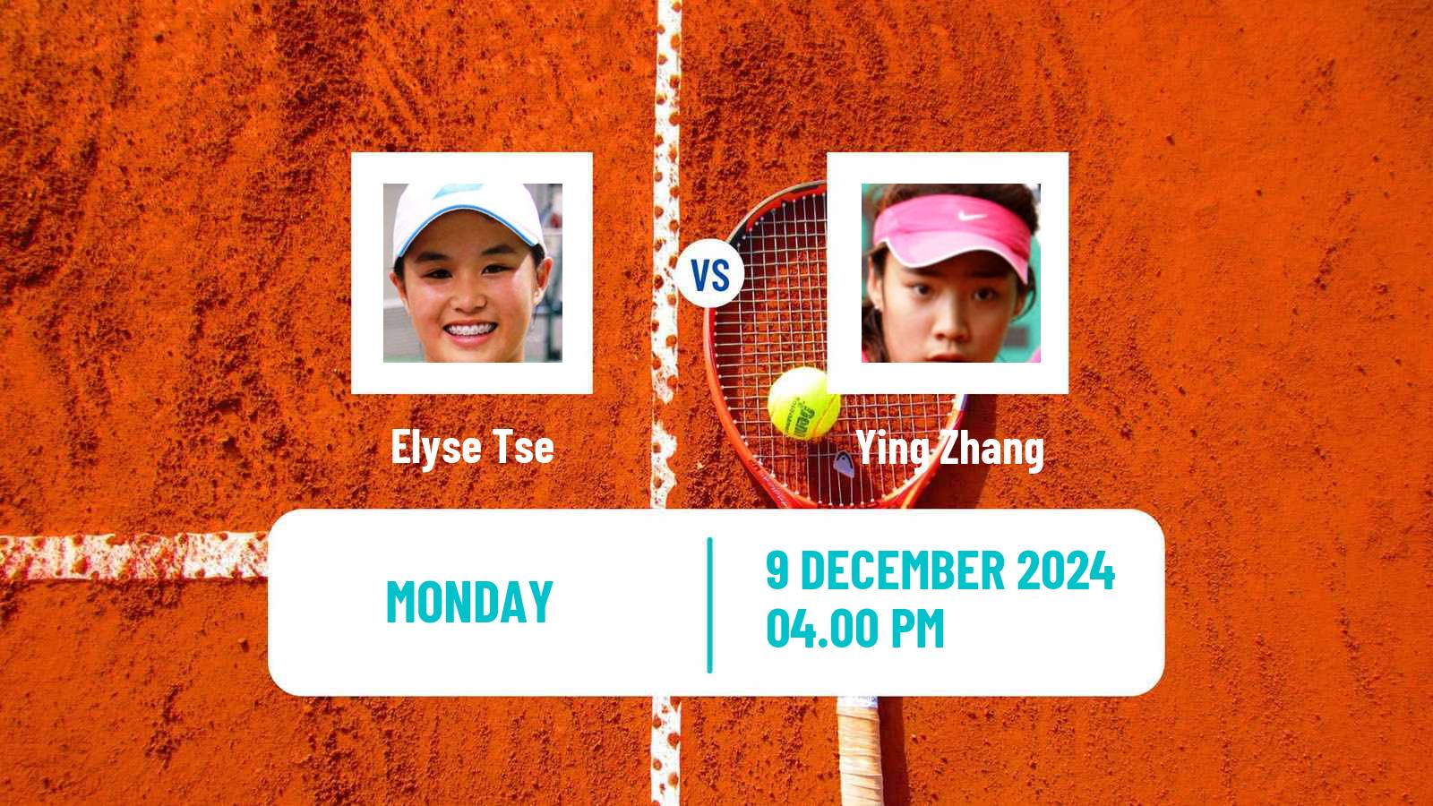 Tennis ITF W15 Wellington Women 2024 Elyse Tse - Ying Zhang