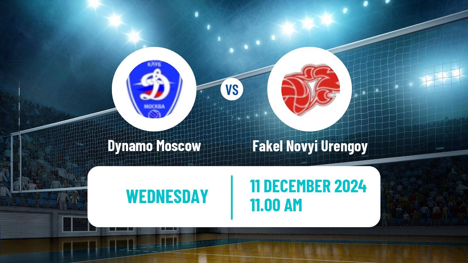 Volleyball Russian Super League Volleyball Dynamo Moscow - Fakel Novyi Urengoy