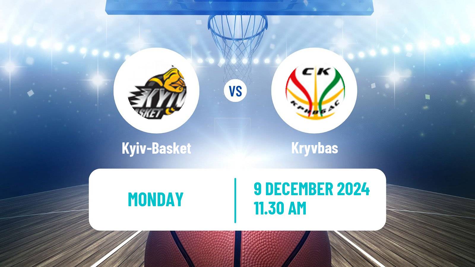 Basketball Ukrainian FBU Super League Kyiv-Basket - Kryvbas