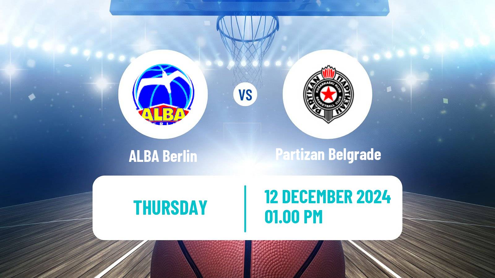 Basketball Euroleague ALBA Berlin - Partizan Belgrade