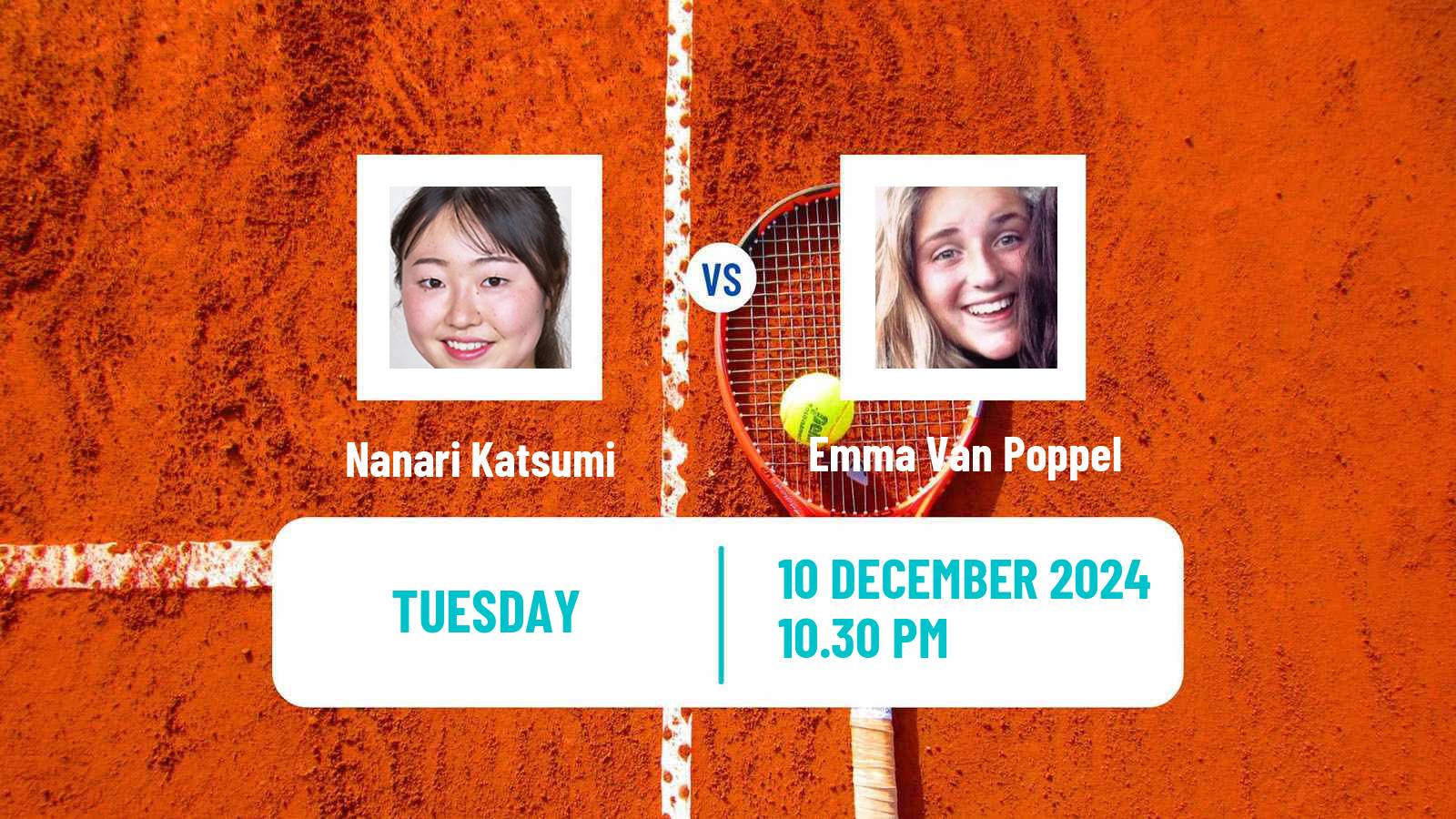 Tennis ITF W15 Wellington Women Nanari Katsumi - Emma Van Poppel