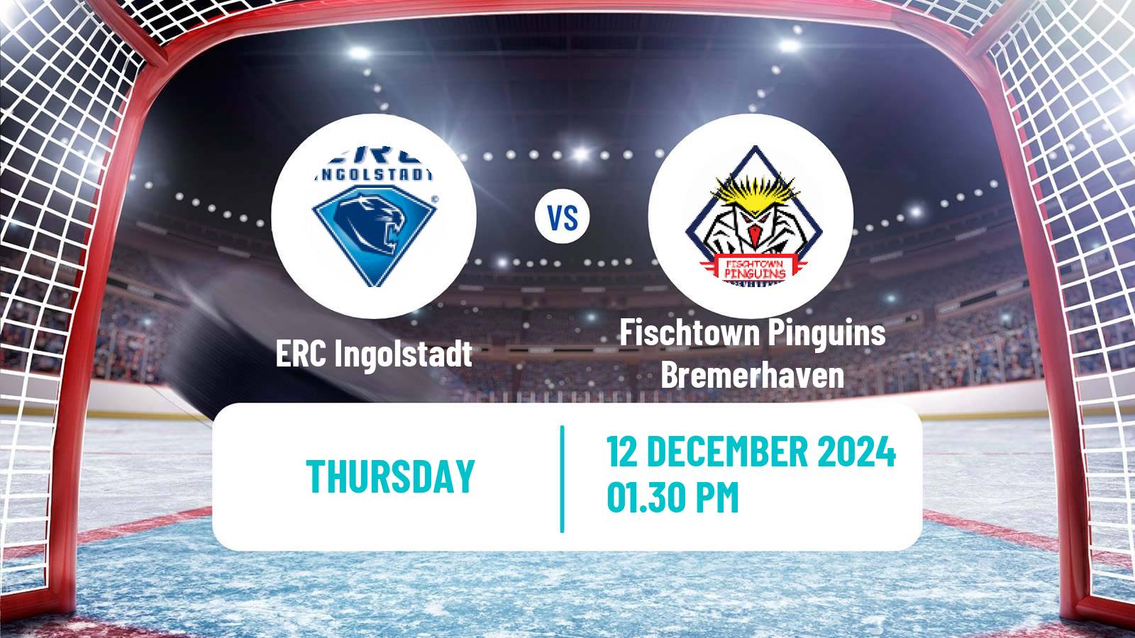 Hockey German Ice Hockey League ERC Ingolstadt - Fischtown Pinguins Bremerhaven