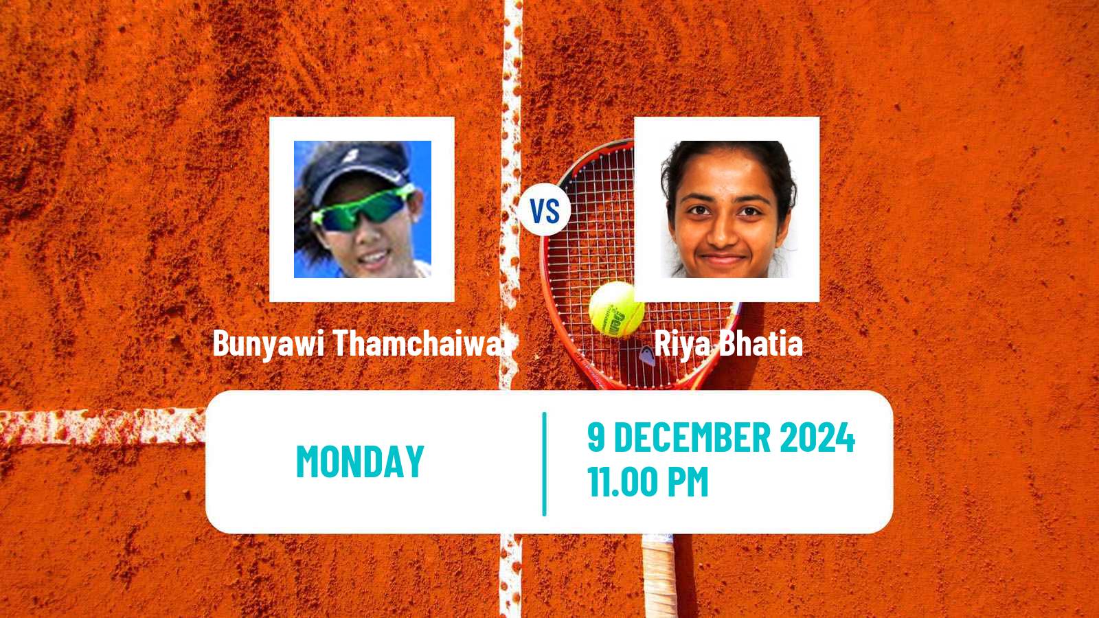 Tennis ITF W35 Solapur Women 2024 Bunyawi Thamchaiwat - Riya Bhatia