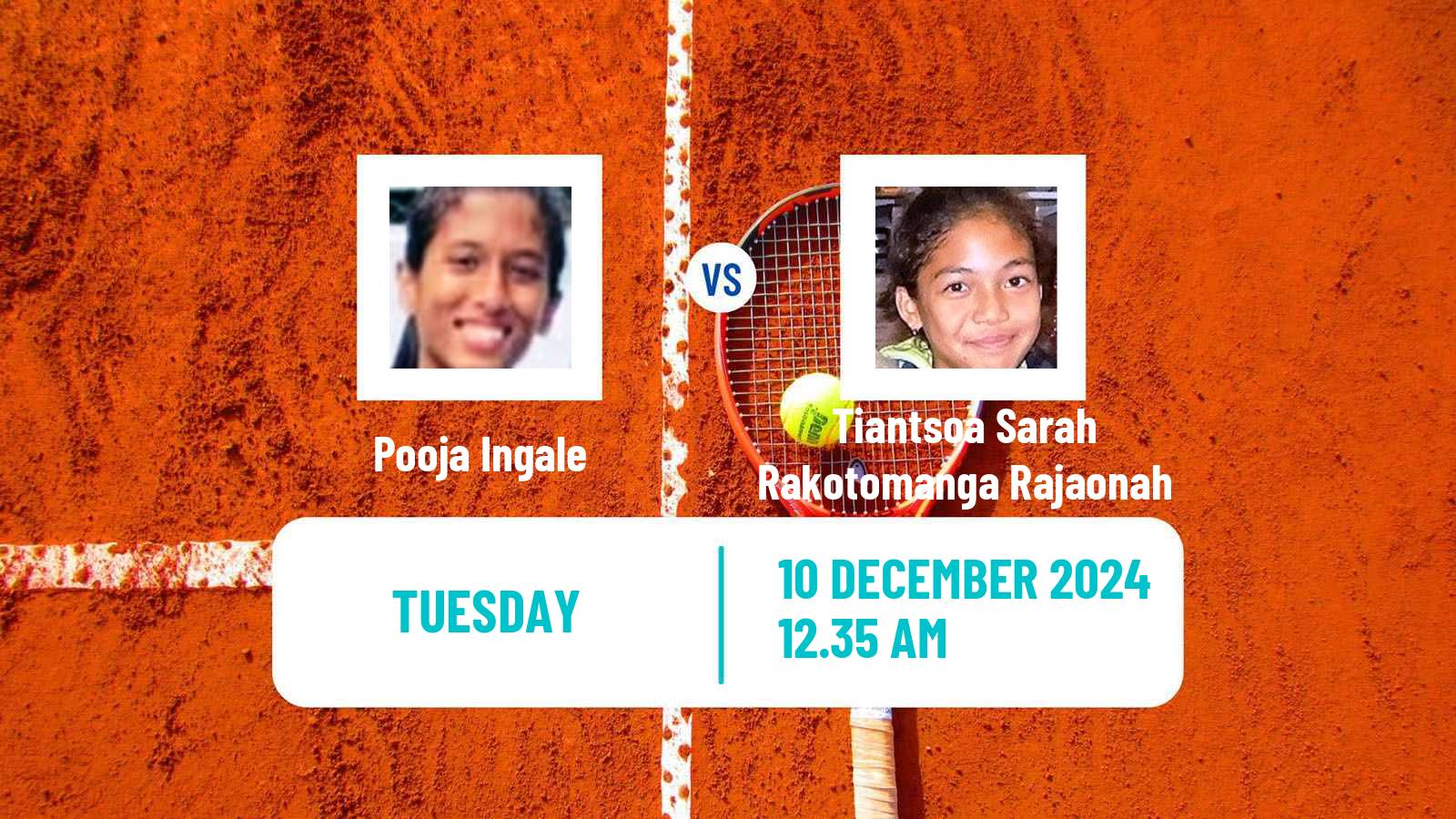 Tennis ITF W35 Solapur Women 2024 Pooja Ingale - Tiantsoa Sarah Rakotomanga Rajaonah