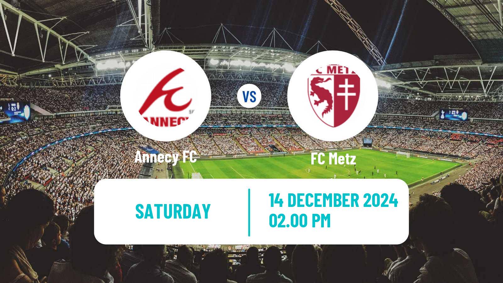 Soccer French Ligue 2 Annecy - Metz