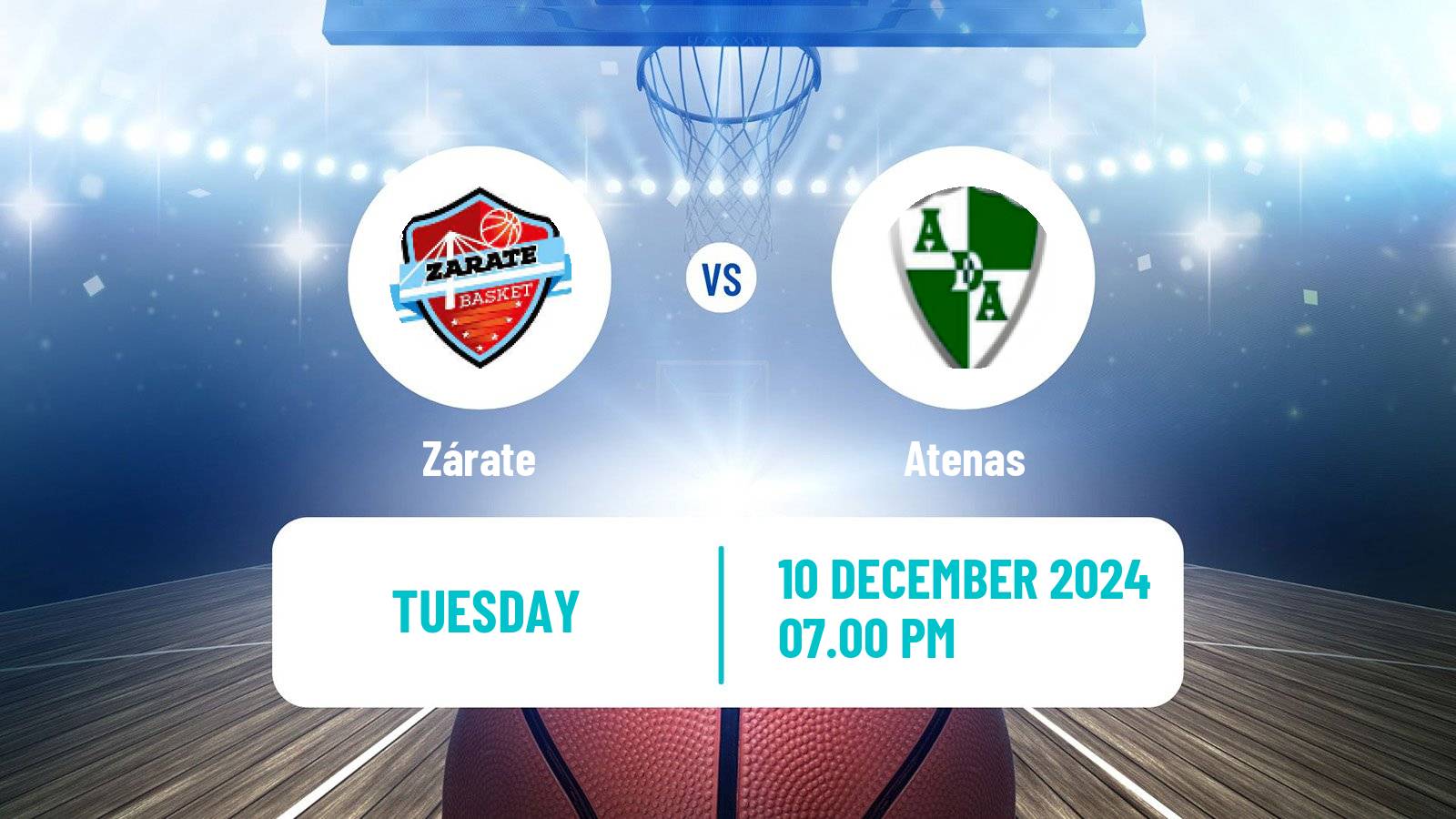 Basketball Argentinian LNB Zárate - Atenas