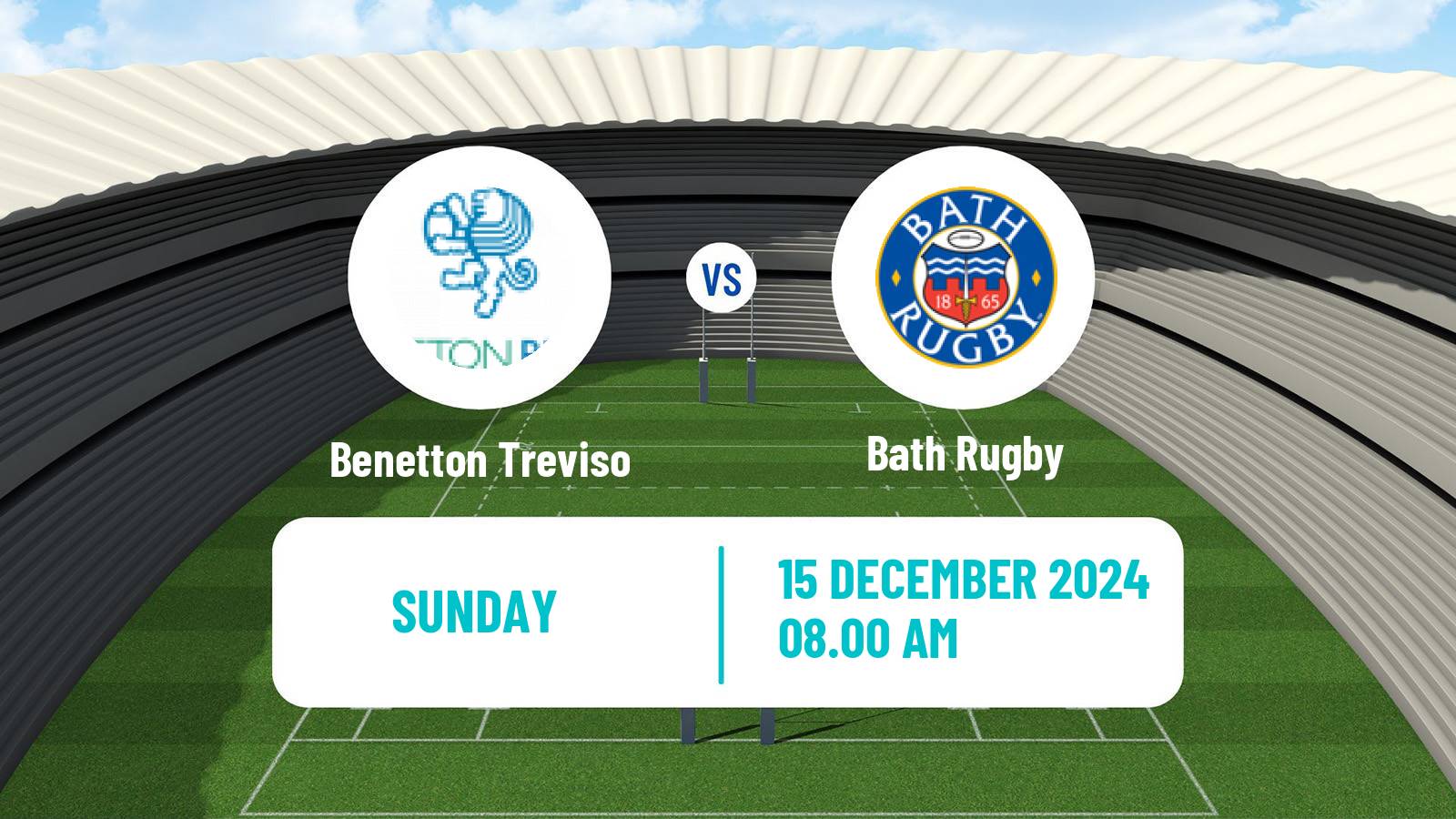 Rugby union European Rugby Champions Cup Benetton Treviso - Bath