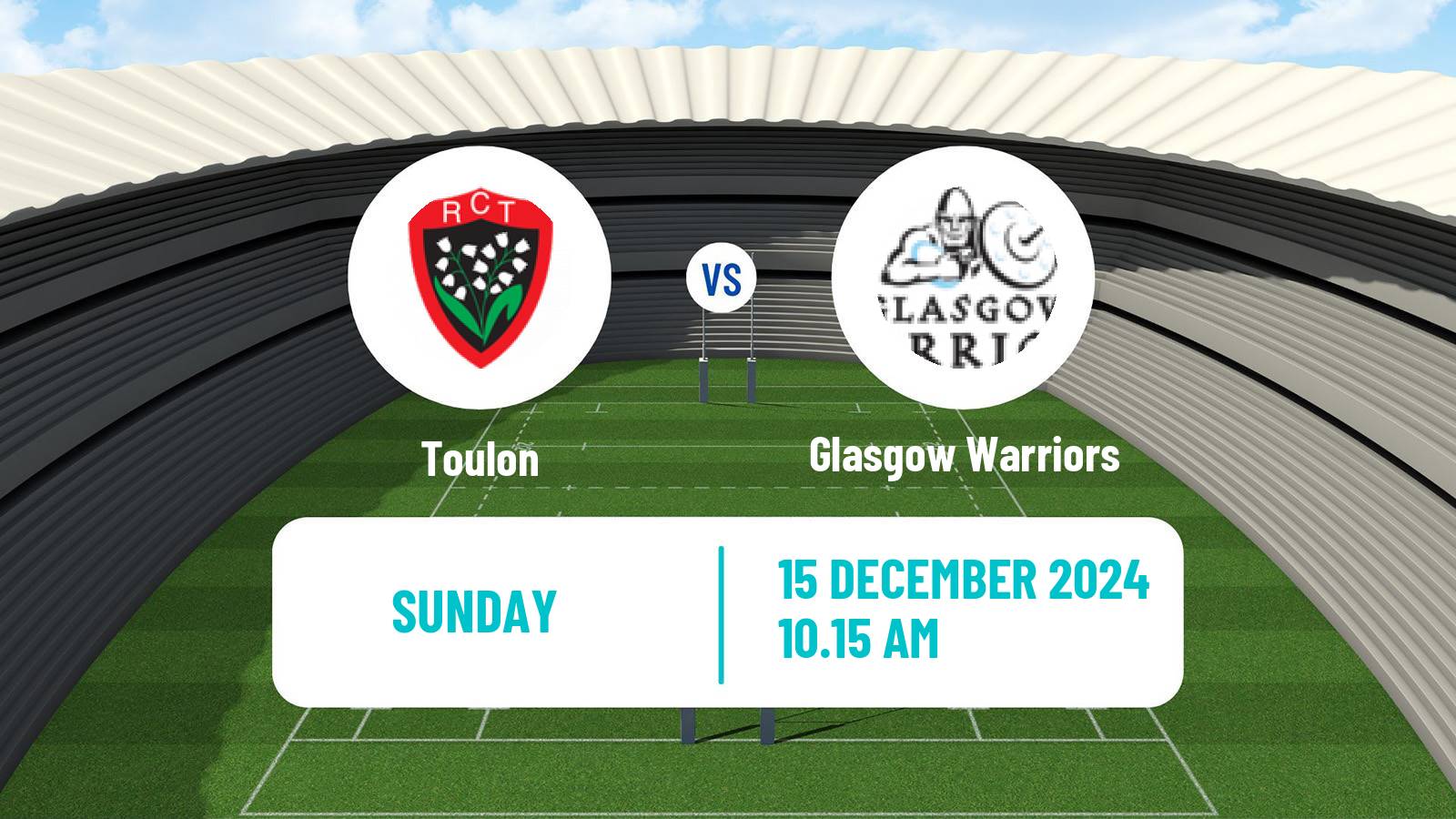 Rugby union European Rugby Champions Cup Toulon - Glasgow Warriors