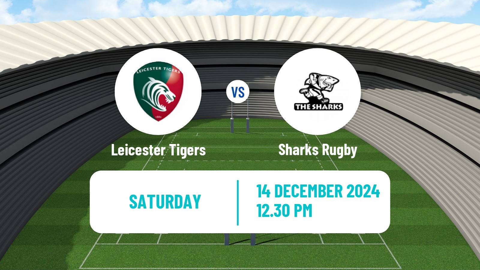 Rugby union European Rugby Champions Cup Leicester Tigers - Sharks