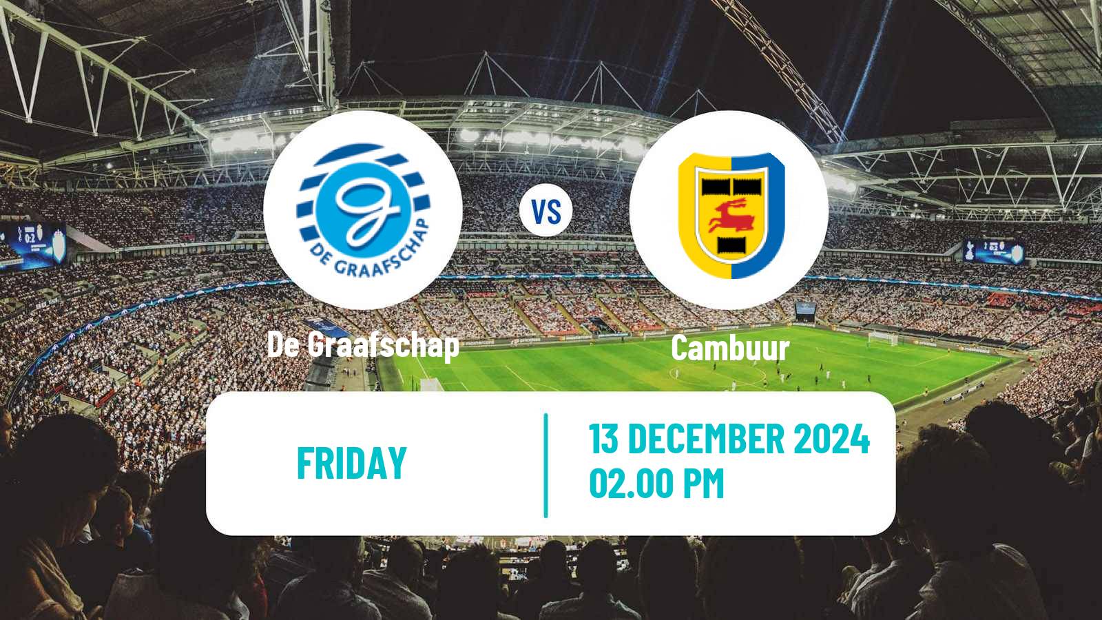 Soccer Dutch Eerste Divisie De Graafschap - Cambuur