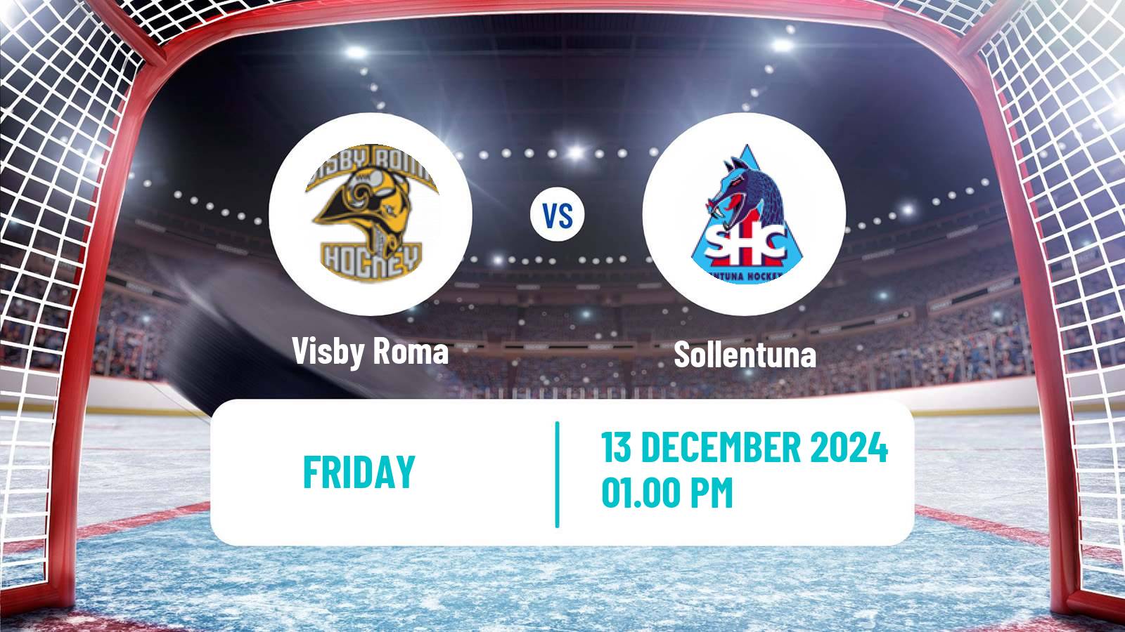 Hockey Swedish HockeyEttan Ostra Visby Roma - Sollentuna