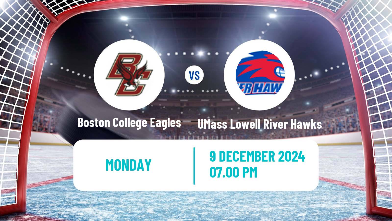 Hockey NCAA Hockey Boston College Eagles - UMass Lowell River Hawks