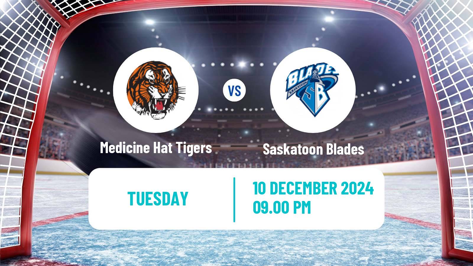 Hockey WHL Medicine Hat Tigers - Saskatoon Blades