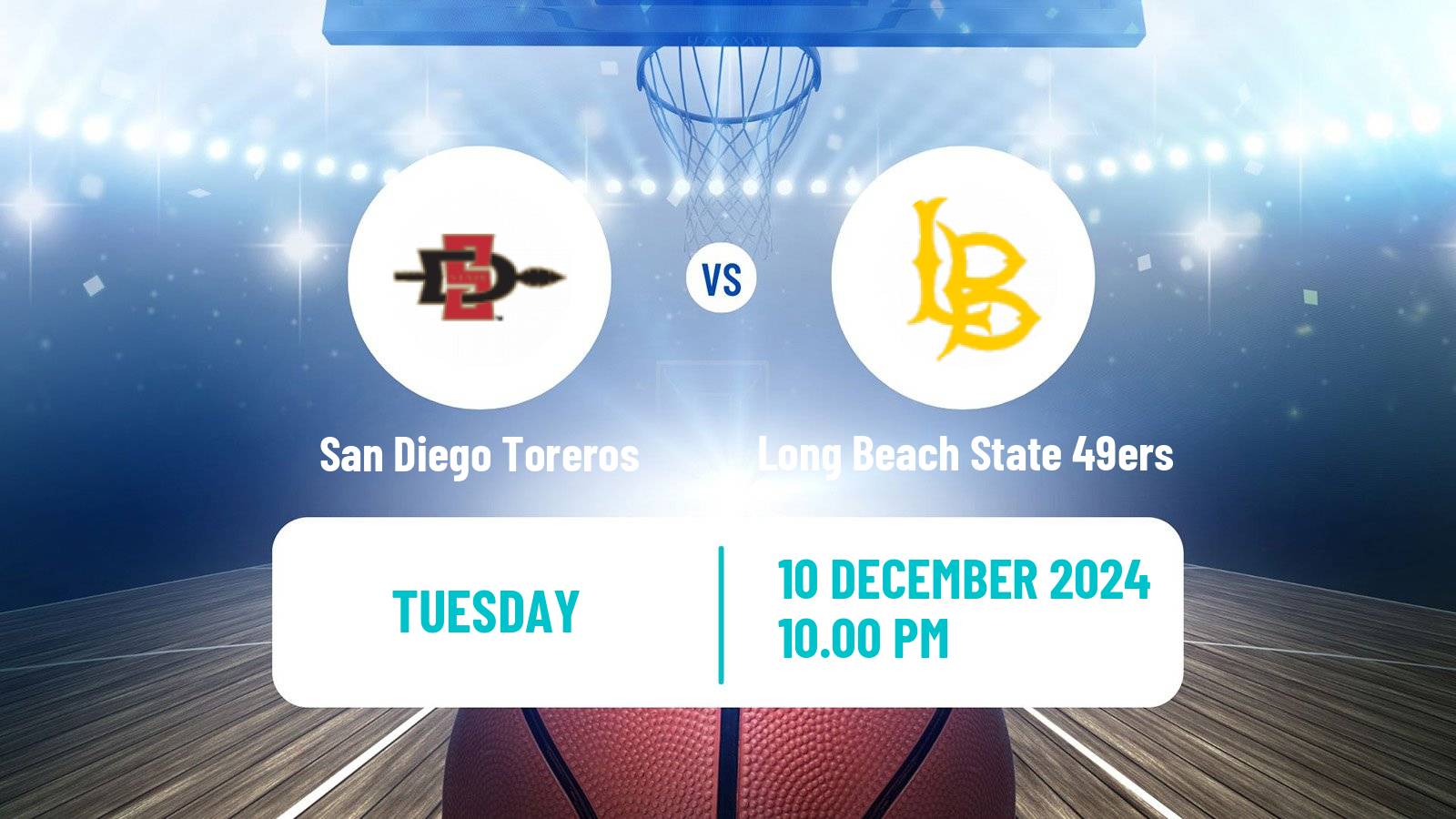 Basketball NCAA College Basketball San Diego Toreros - Long Beach State 49ers