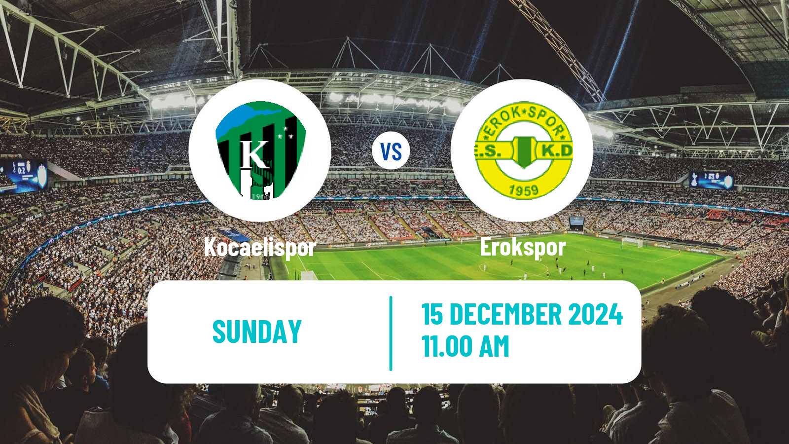 Soccer Turkish First League Kocaelispor - Erokspor