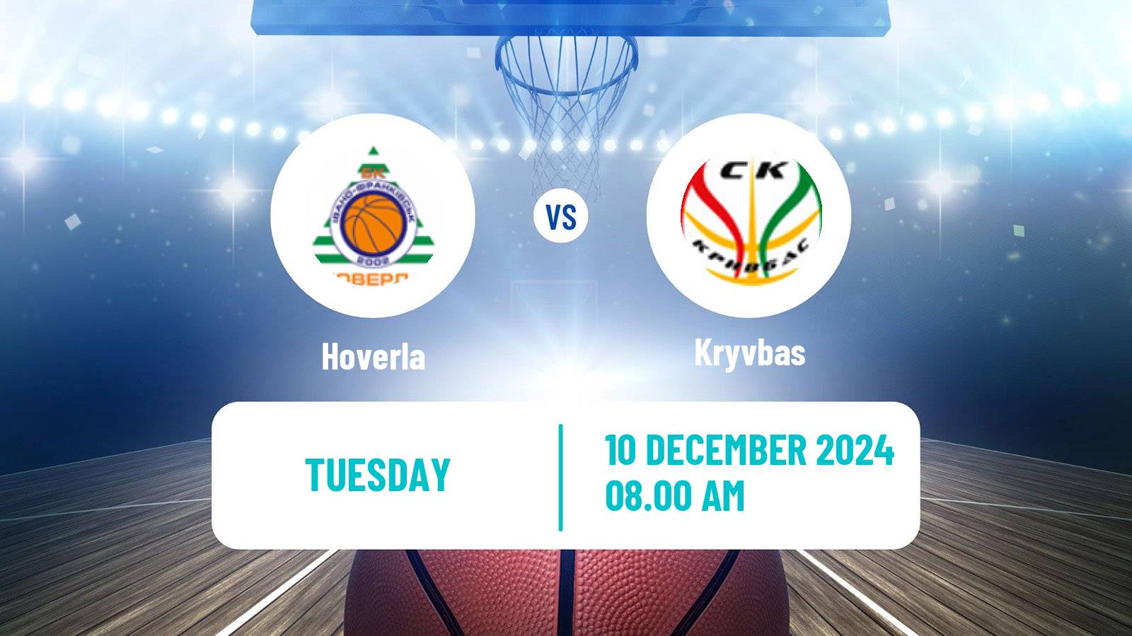 Basketball Ukrainian FBU Super League Hoverla - Kryvbas