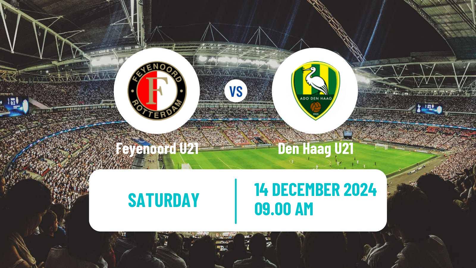 Soccer Dutch Divisie 1 U21 Feyenoord U21 - Den Haag U21