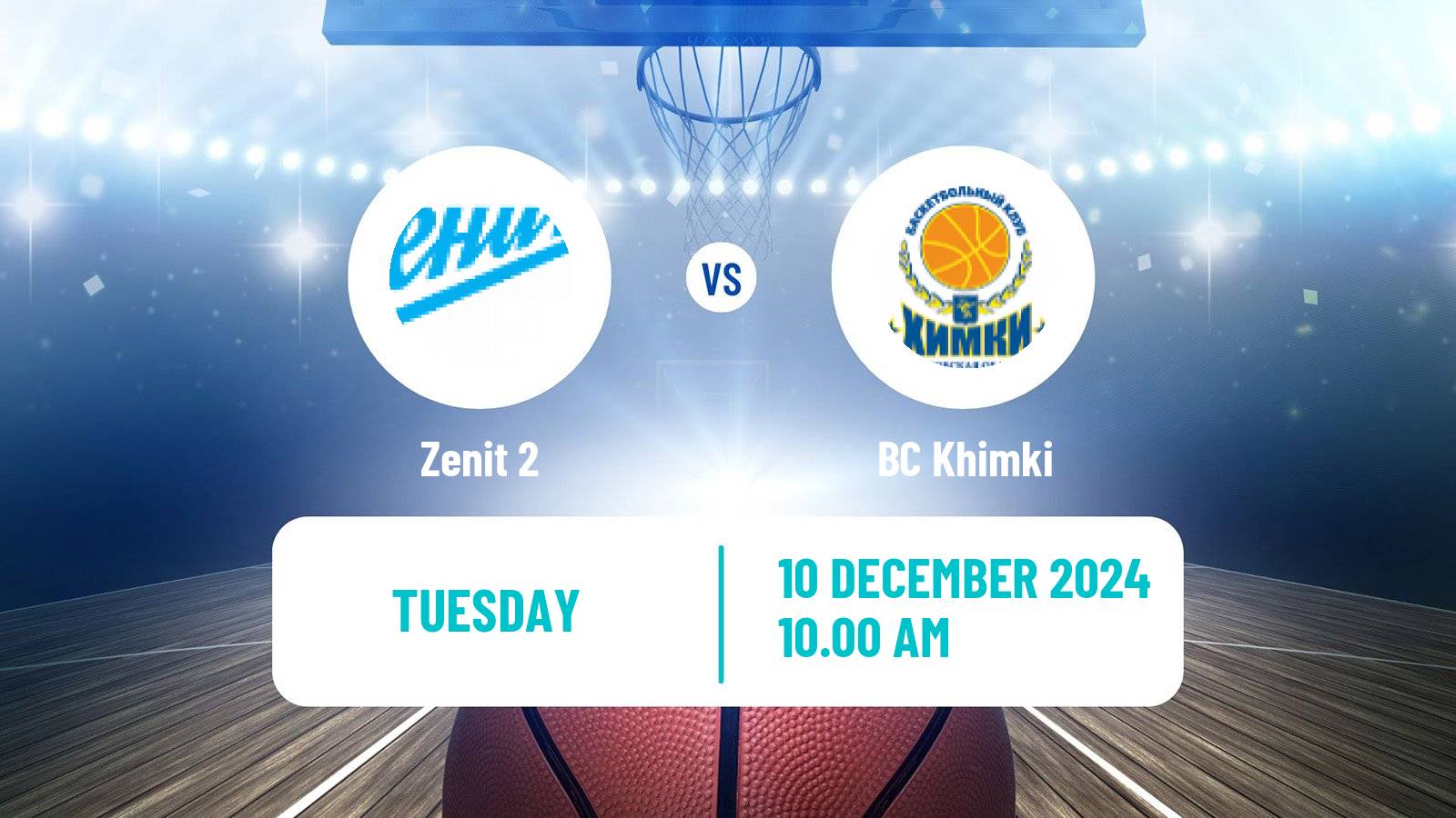 Basketball Russian Super League Basketball Zenit 2 - BC Khimki