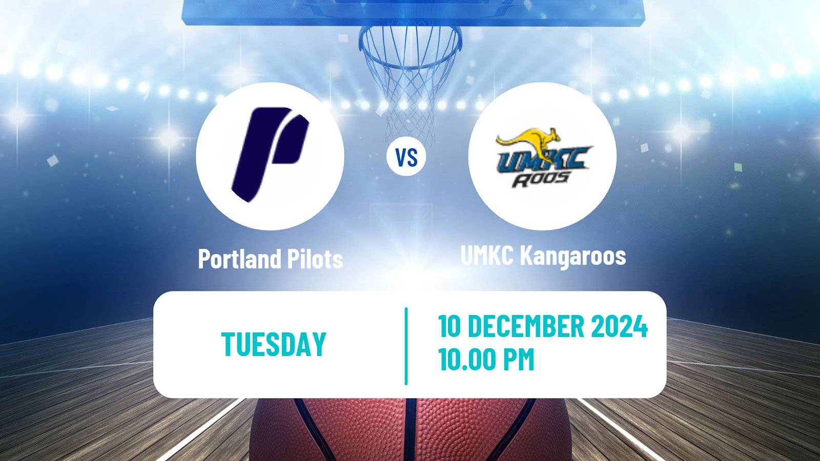 Basketball NCAA College Basketball Portland Pilots - UMKC Kangaroos