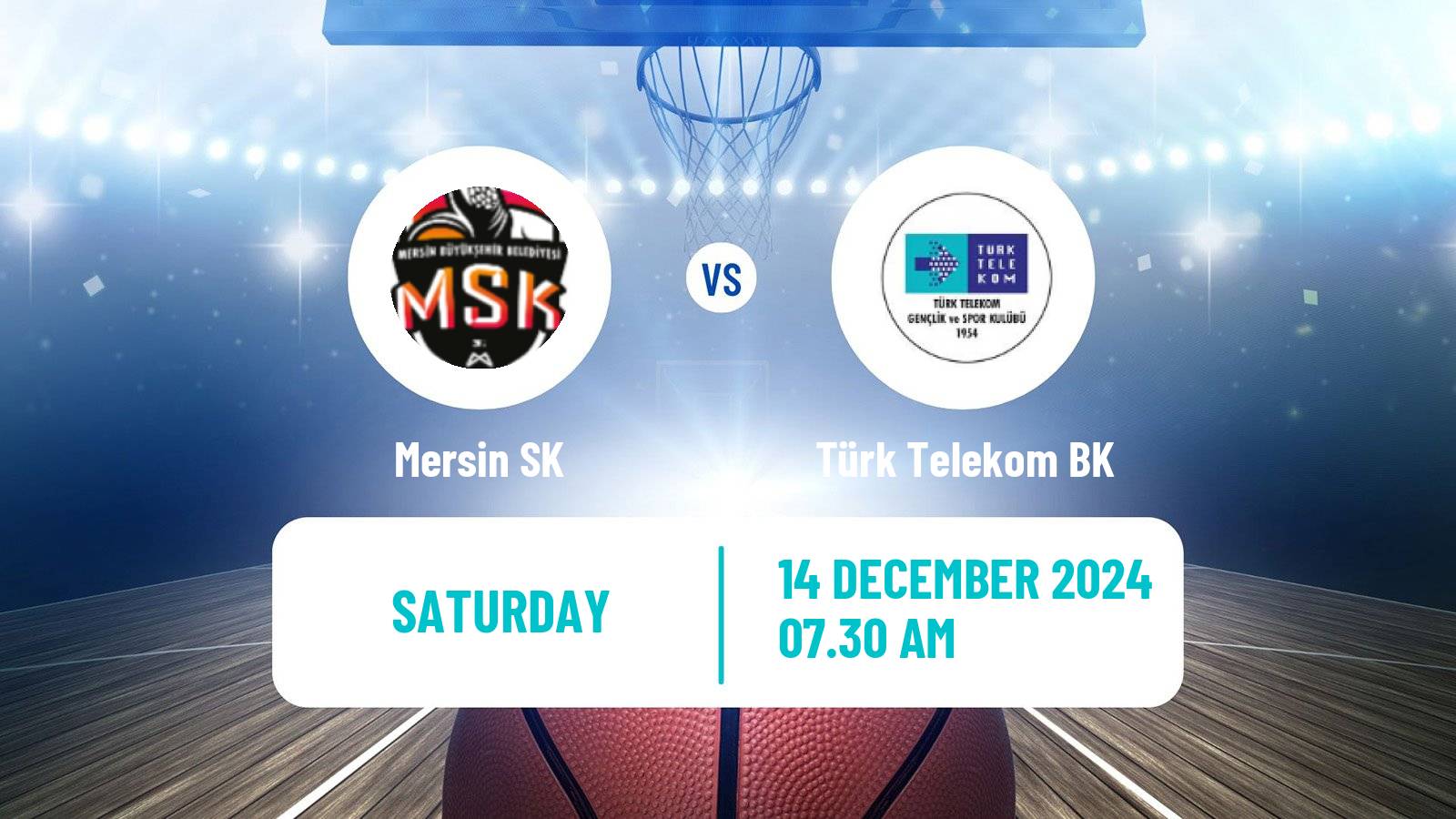 Basketball Turkish Basketball Super Ligi Mersin SK - Türk Telekom BK