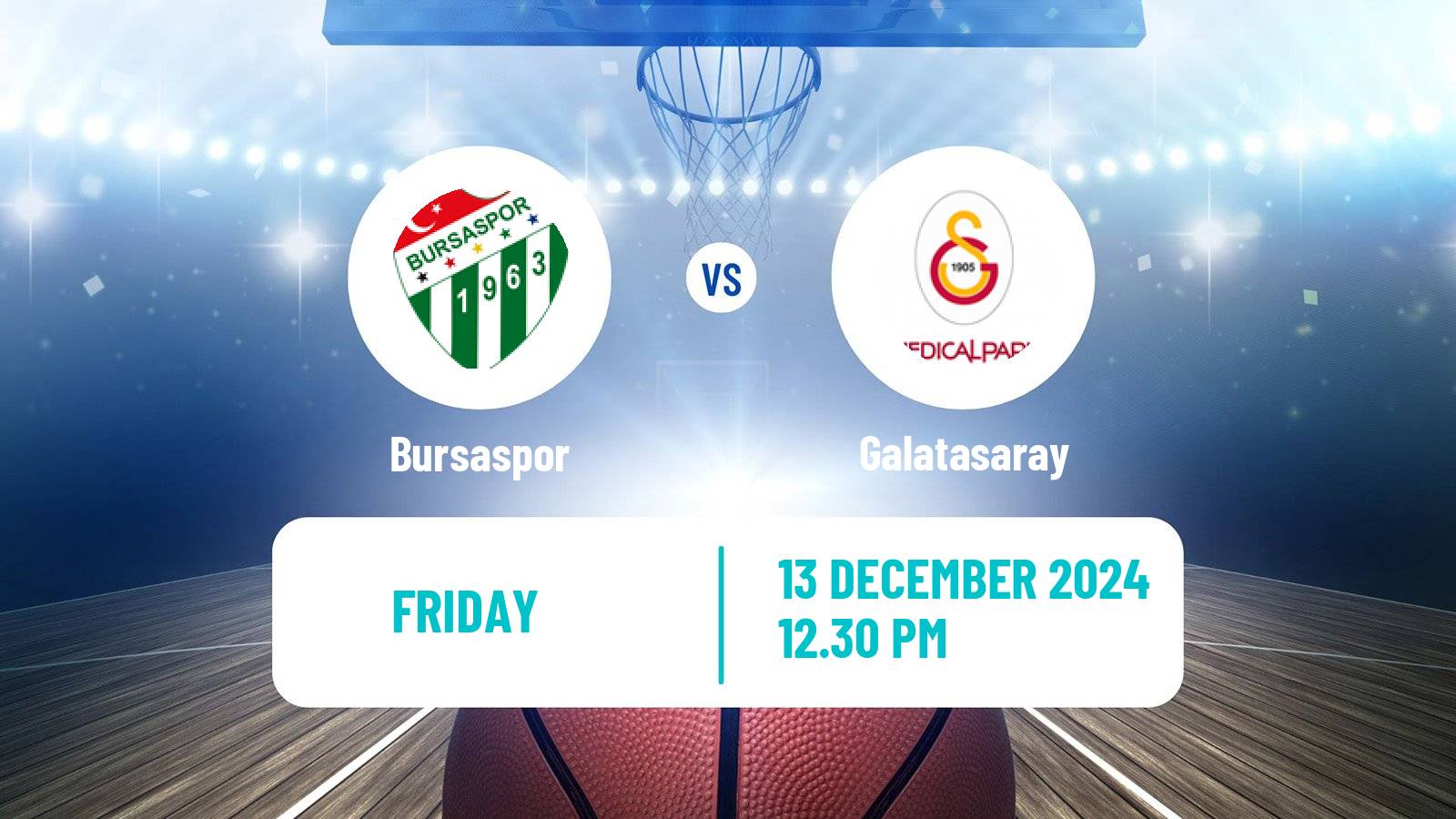 Basketball Turkish Basketball Super Ligi Bursaspor - Galatasaray