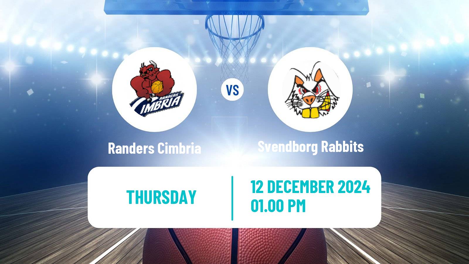 Basketball Danish Basketligaen Randers Cimbria - Svendborg Rabbits