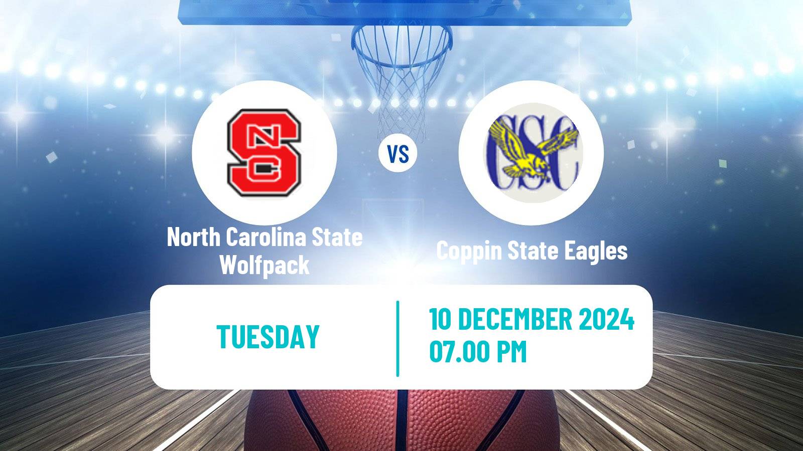 Basketball NCAA College Basketball North Carolina State Wolfpack - Coppin State Eagles