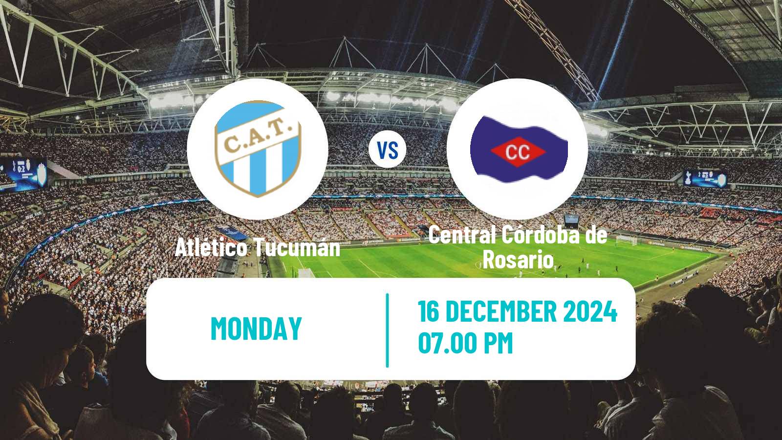 Soccer Argentinian Liga Profesional Atlético Tucumán - Central Córdoba de Rosario