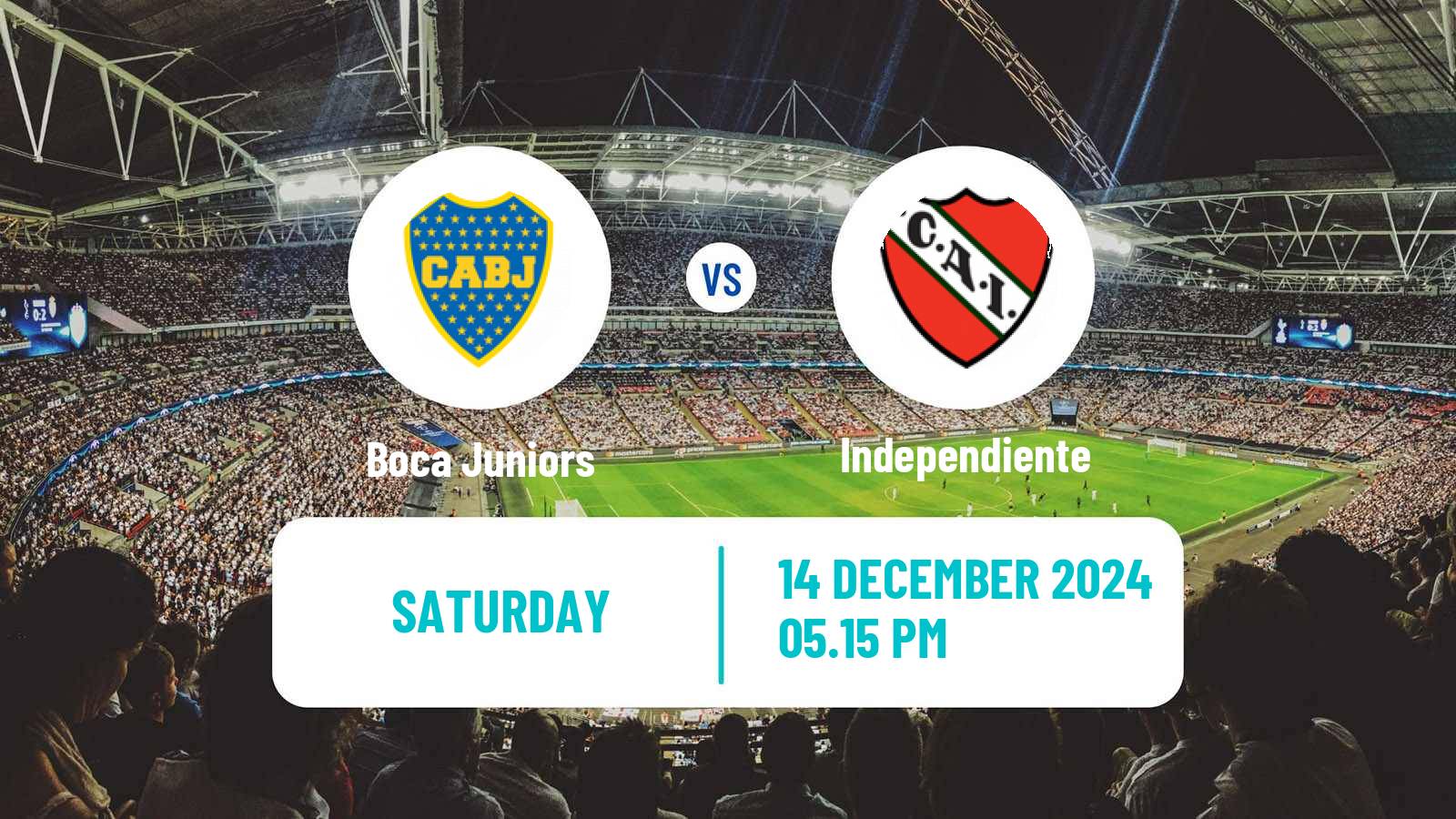 Soccer Argentinian Liga Profesional Boca Juniors - Independiente