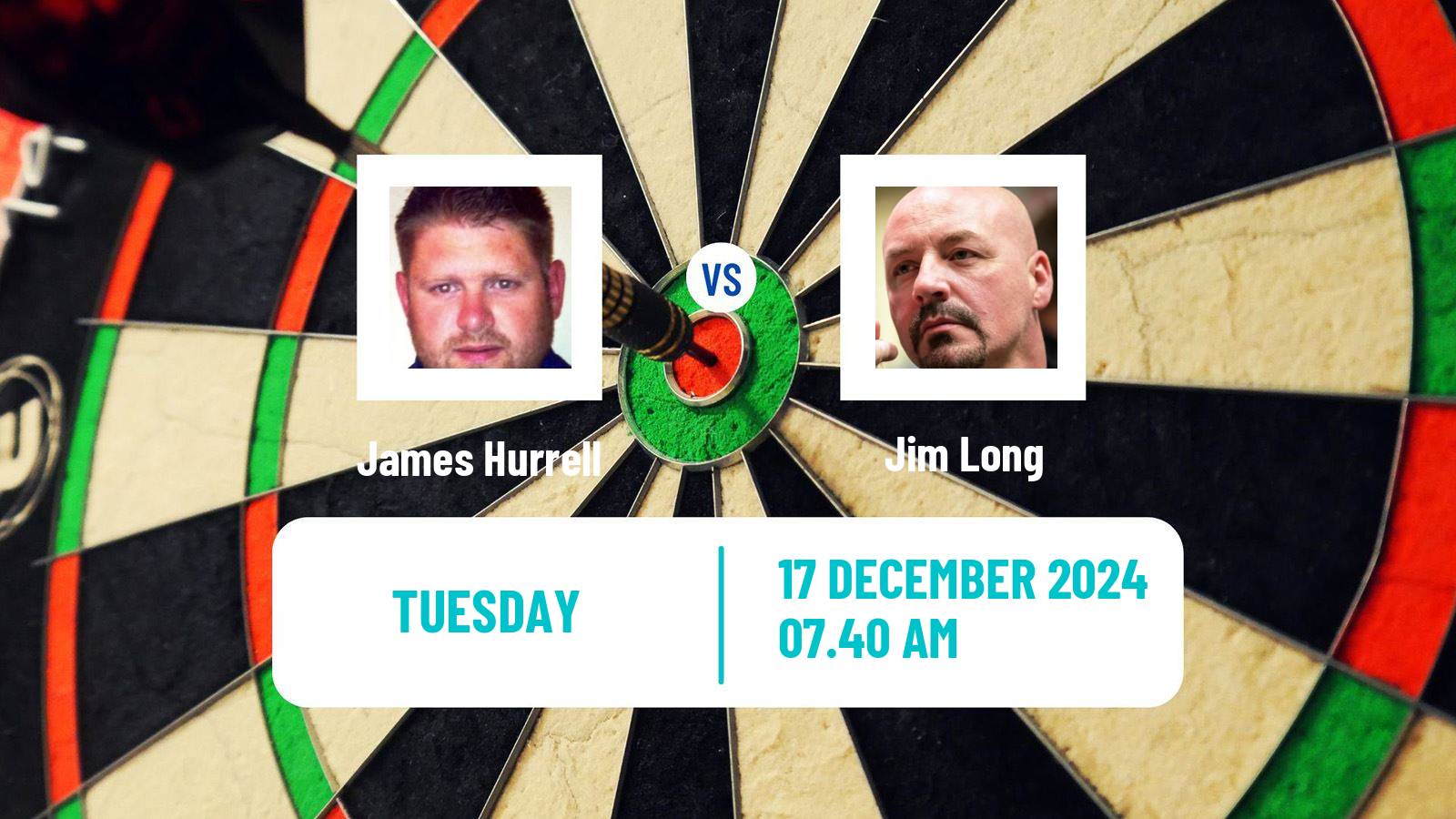 Darts PDC World Championship James Hurrell - Jim Long