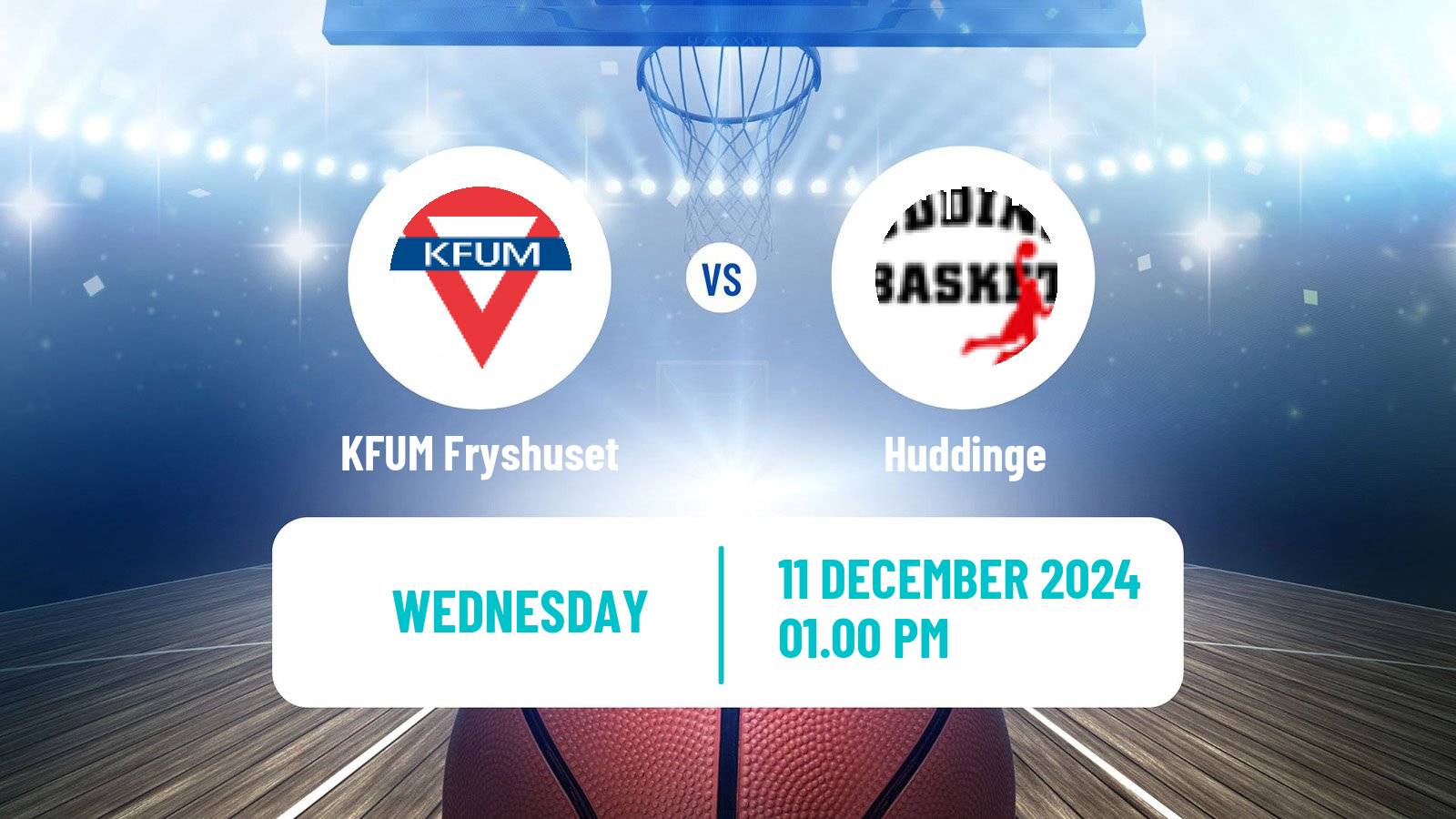 Basketball Swedish Superettan Basketball KFUM Fryshuset - Huddinge