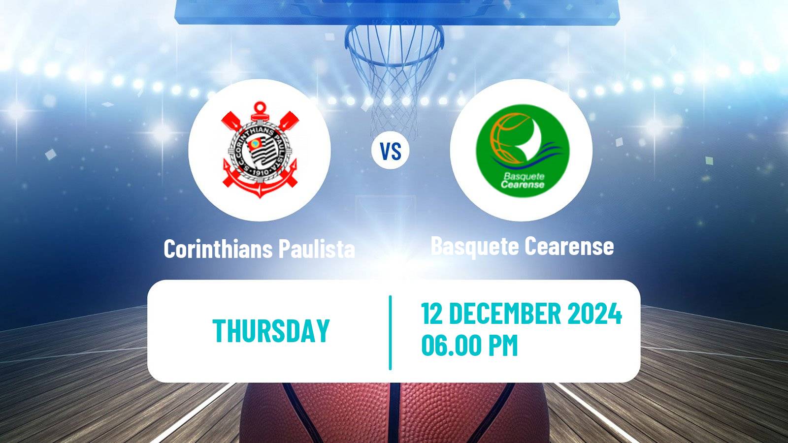 Basketball Brazilian NBB Corinthians Paulista - Basquete Cearense