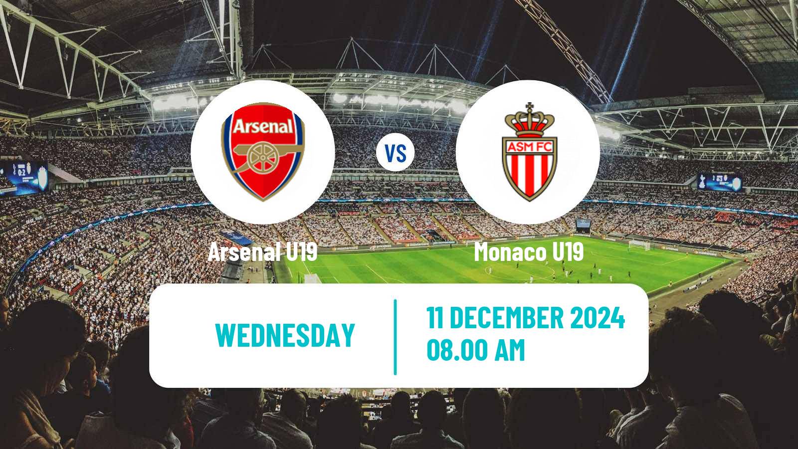 Soccer UEFA Youth League Arsenal U19 - Monaco U19