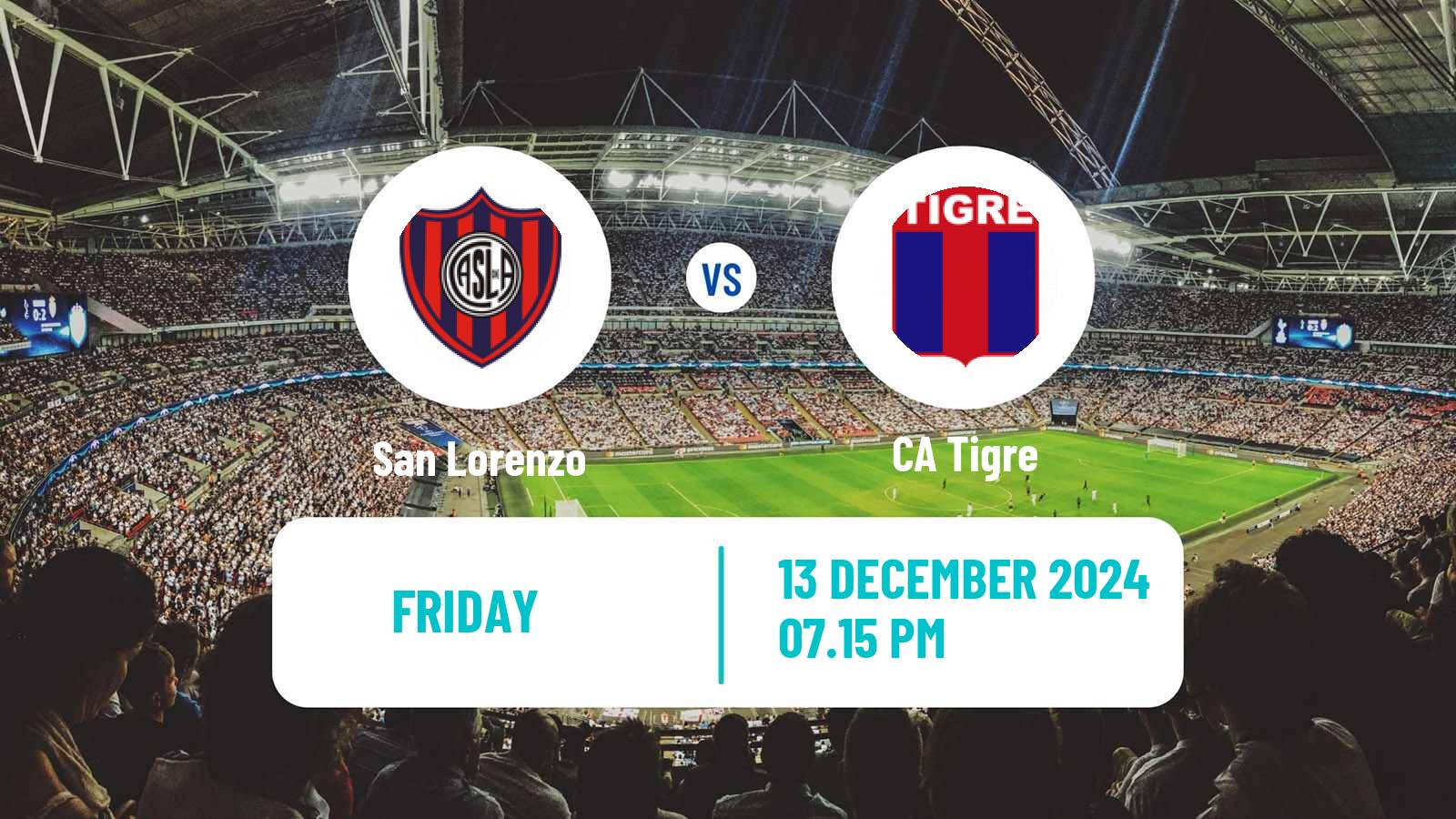 Soccer Argentinian Liga Profesional San Lorenzo - Tigre