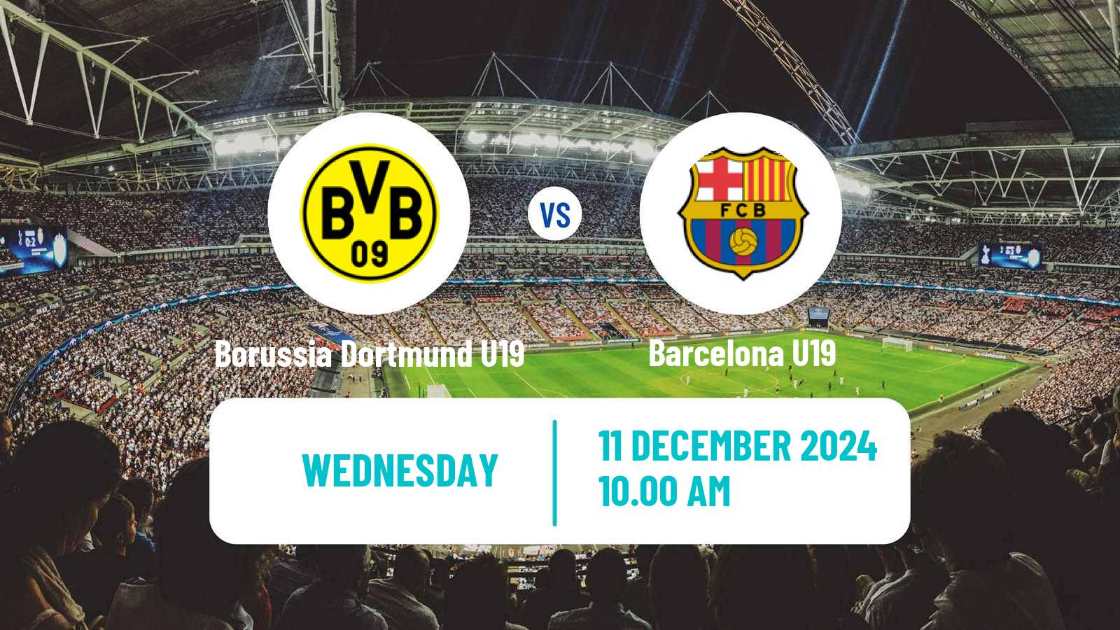 Soccer UEFA Youth League Borussia Dortmund U19 - Barcelona U19