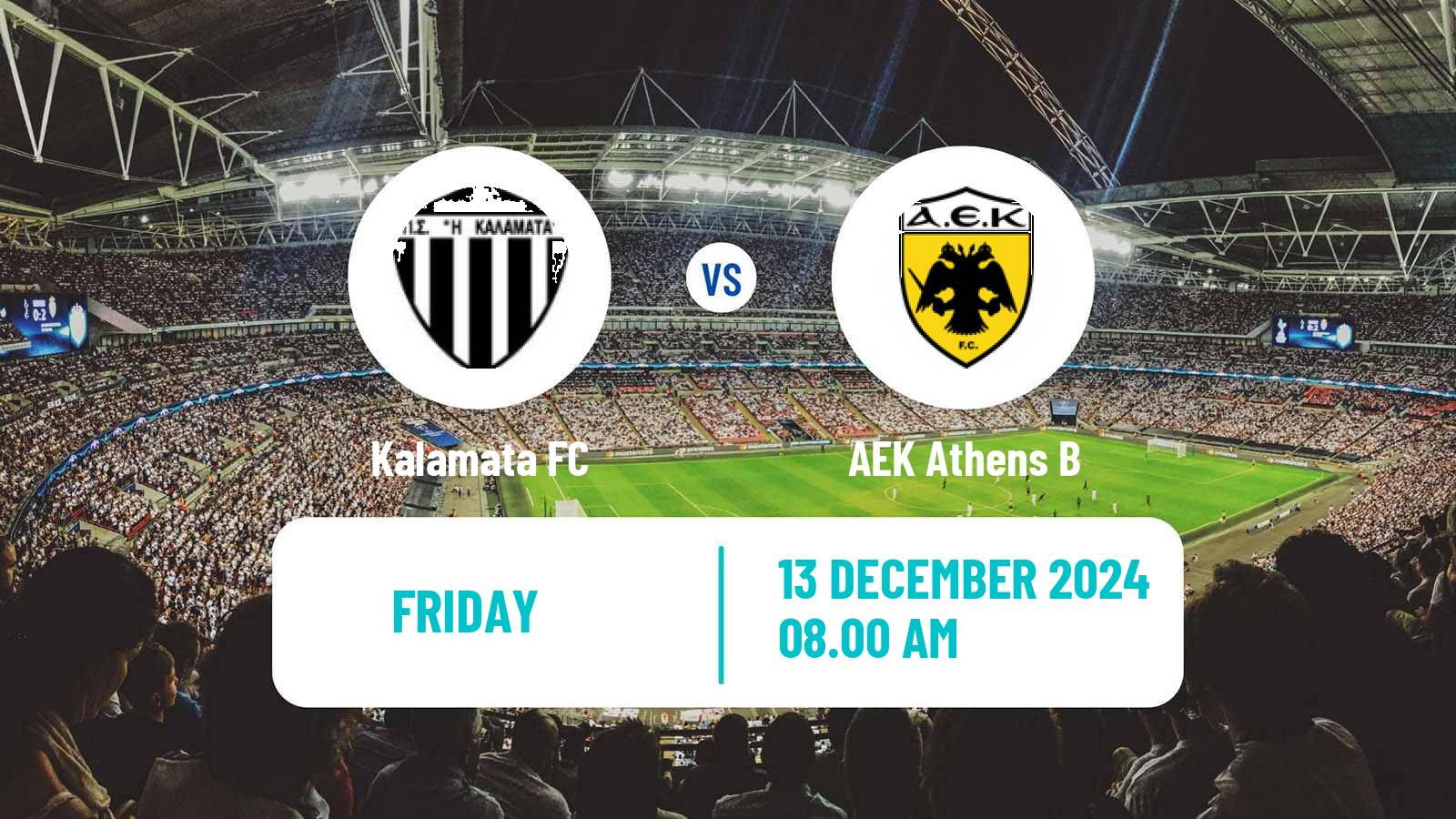 Soccer Greek Super League 2 Kalamata - AEK B